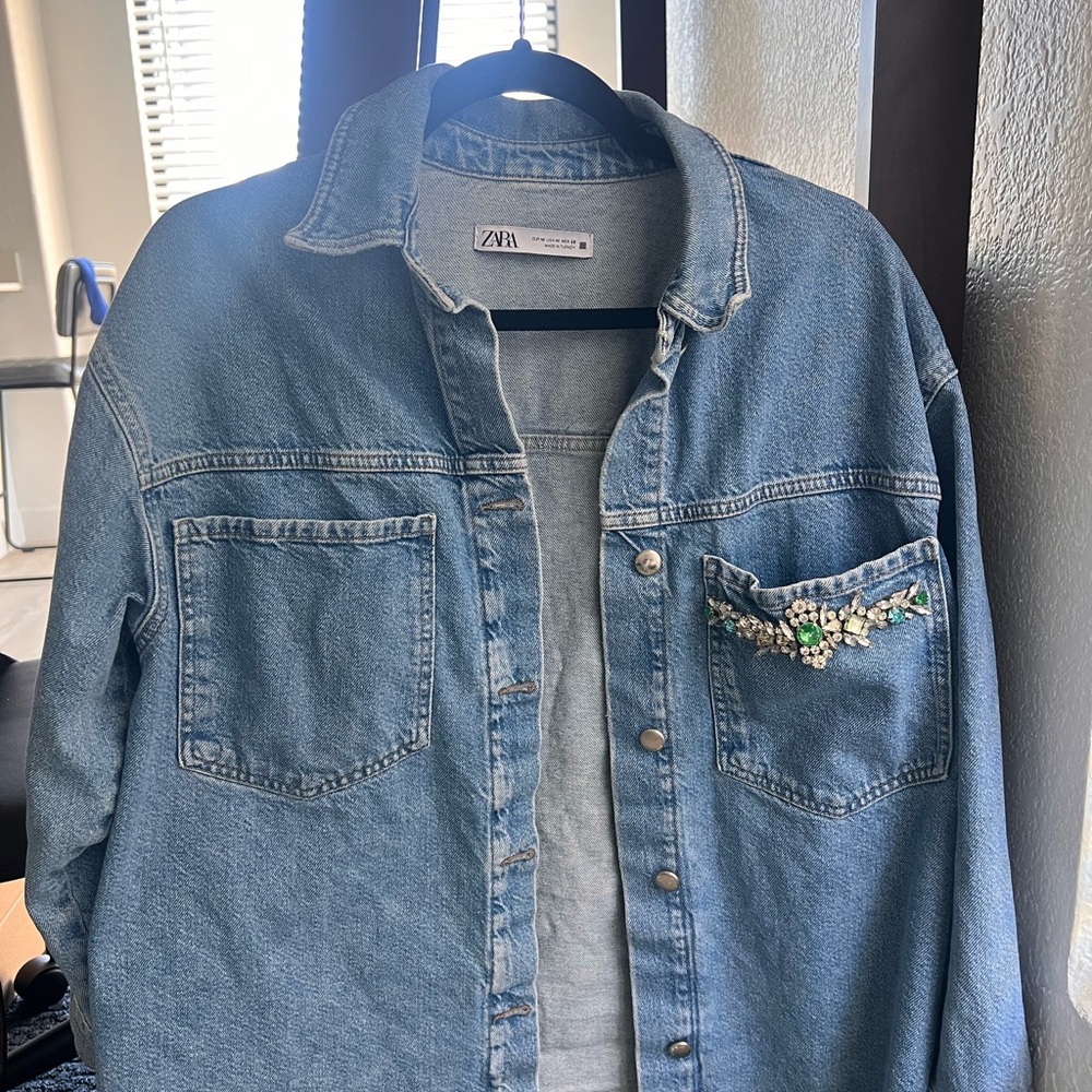 Zara Light Blue Denim Jacket